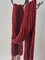 Hand-knit Extra Long (82") Classic Brioche Burgundy Scarf and Beanie Hat Set product 3